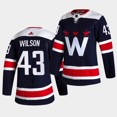 Adidas Washington Capitals #43 Tom Wilson Men's 202122 Alternate Authentic NHL Jersey Black